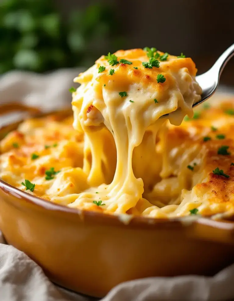 Easy Chicken Alfredo Pierogi Casserole – Comfort Food Favorite