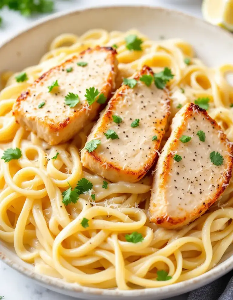 Easy Chicken Alfredo with Creamy Homemade Sauce