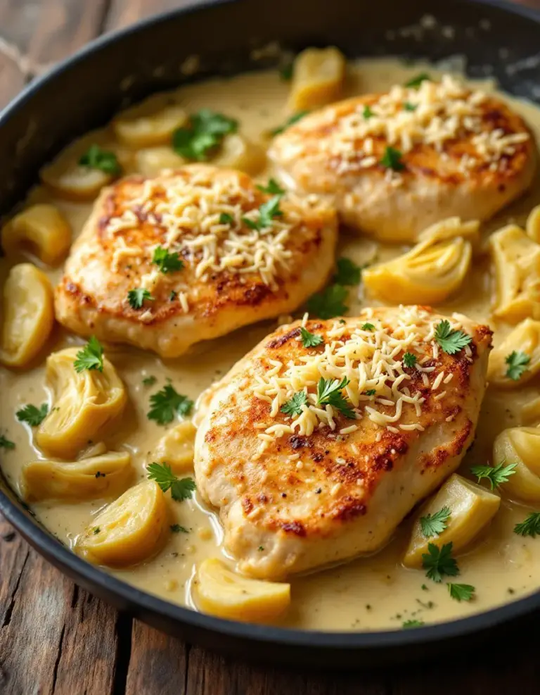 Easy Chicken Artichoke Skillet – One-Pan Dinner Recipe