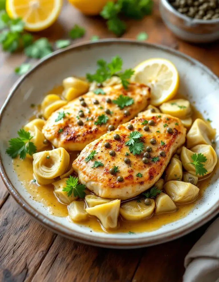 Easy Chicken Piccata with Artichokes – A Flavorful Dinner