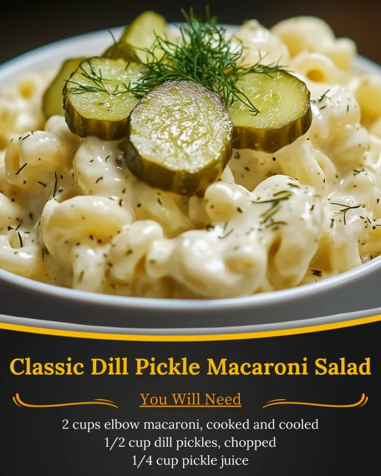 Delicious Classic Dill Pickle Macaroni Salad Recipe for Summer