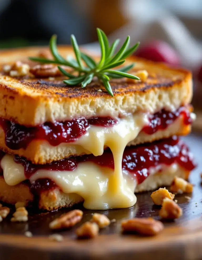 Best Cranberry Brie & Mozzarella Grilled Sandwich Recipe