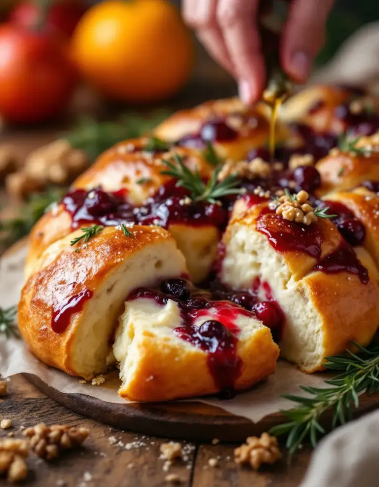 Best Cranberry Brie Pull-Apart Bread for Holiday Gatherings