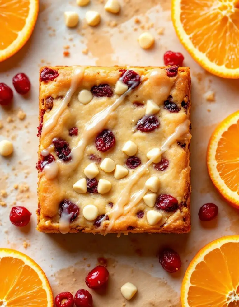 Best Cranberry Orange Blondies – Zesty Bars Ready in 30 Minutes