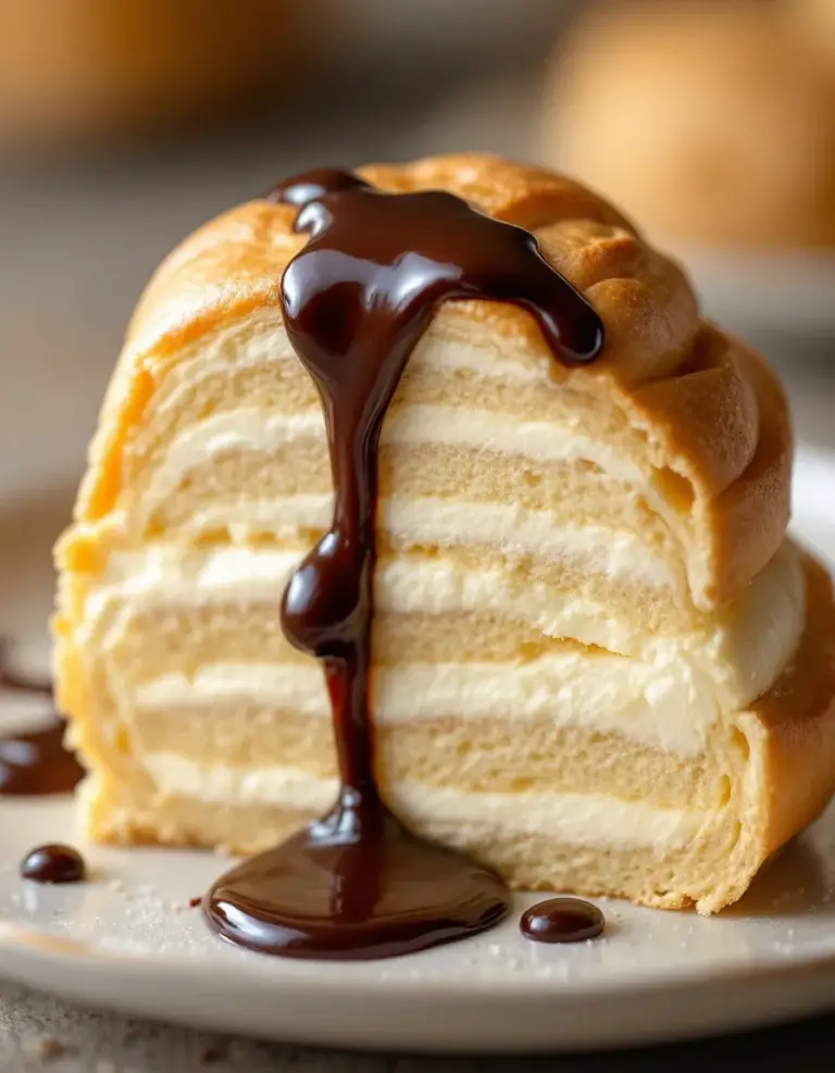 Easy Cream Puff Cake with Light and Fluffy Filling