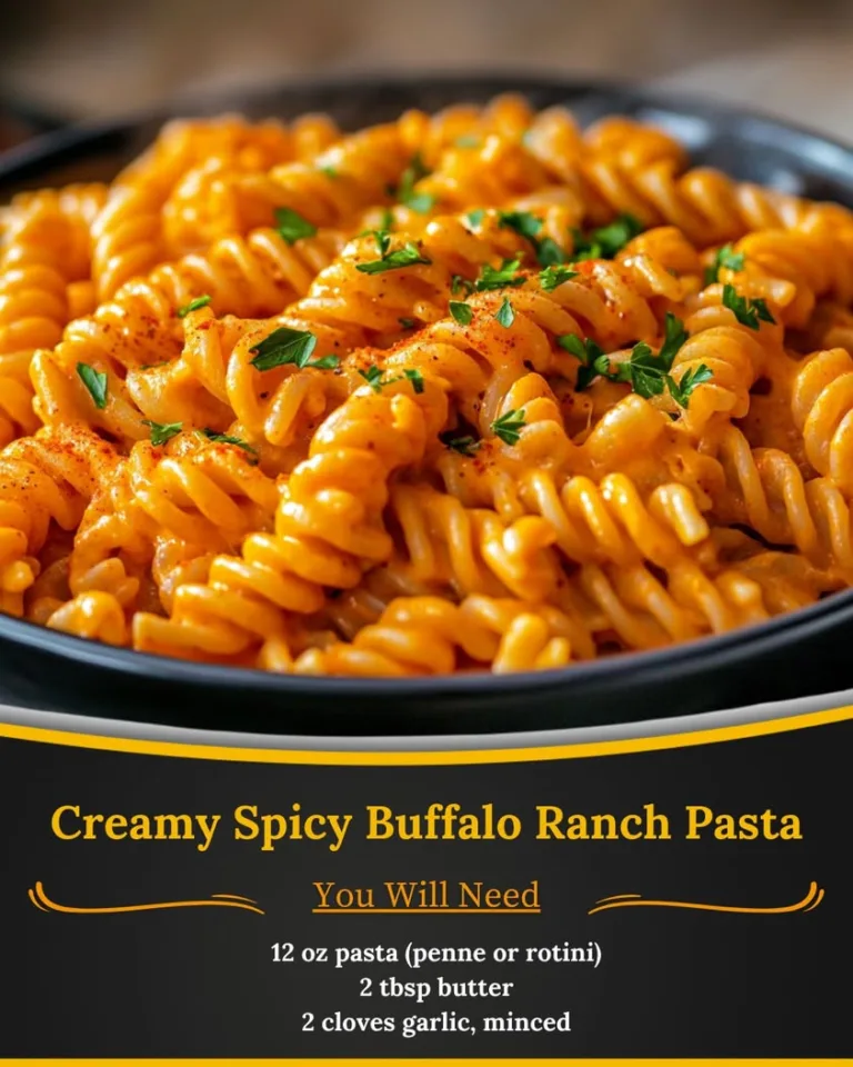 Delicious Creamy Spicy Buffalo Ranch Pasta Recipe to Try