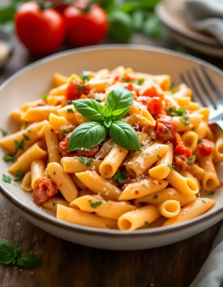 Easy Creamy Tomato Garlic Pasta – Ready in 30 Minutes