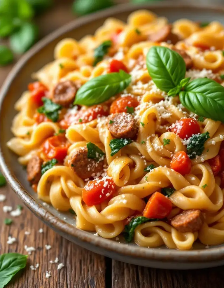 Easy Creamy Tuscan Sausage Pasta – Ready in 30 Minutes