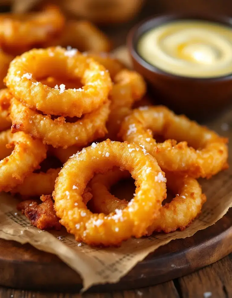 Crispy Homemade Onion Rings – Light, Crunchy, and Golden