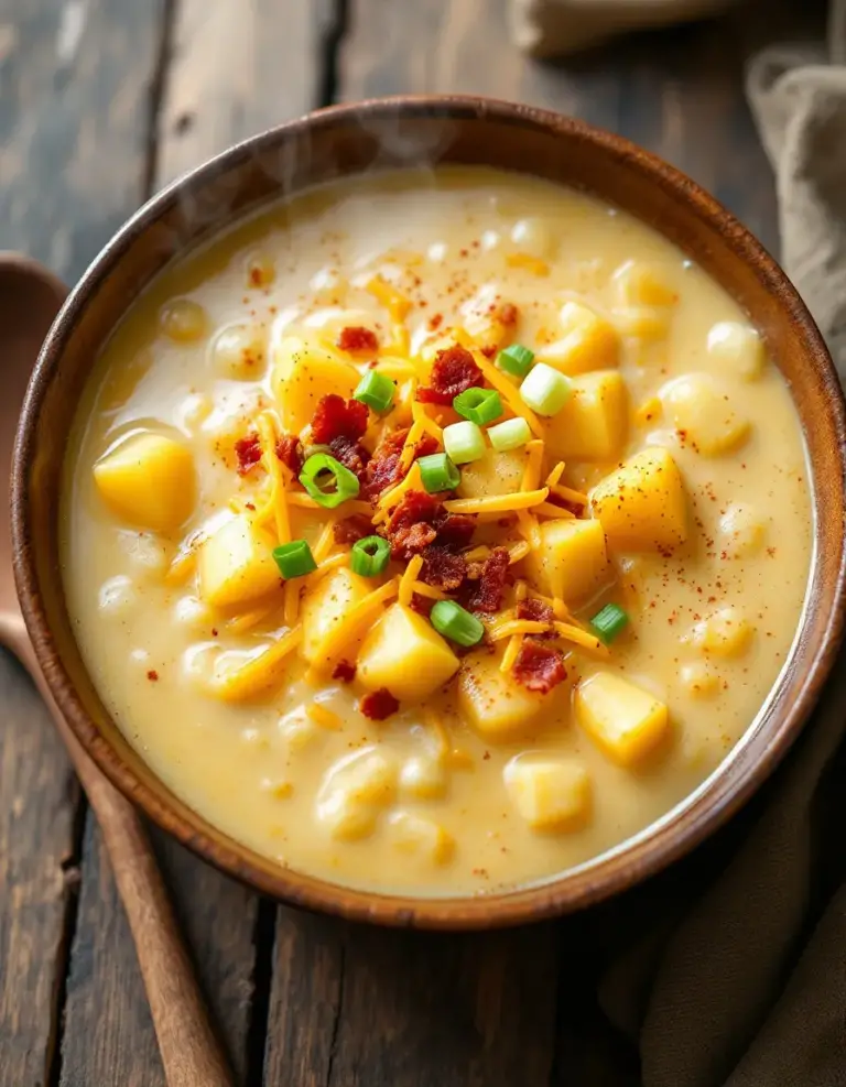 Easy Crock Pot Crack Potato Soup – Creamy & Cheesy Comfort