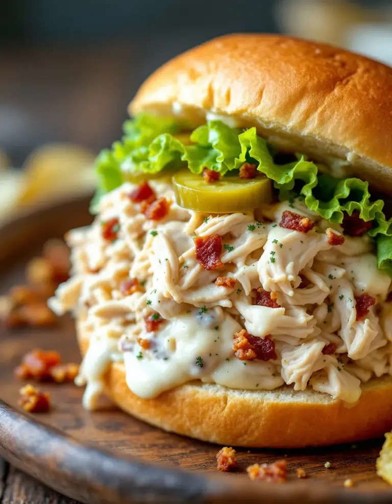 Easy Crock Pot Ranch Chicken Sandwiches for Dinner