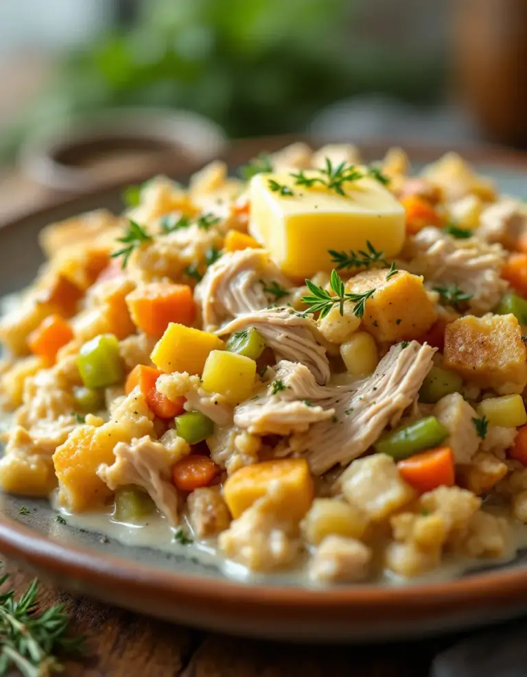 Easy Crockpot Chicken & Stuffing – Comfort Food Favorite