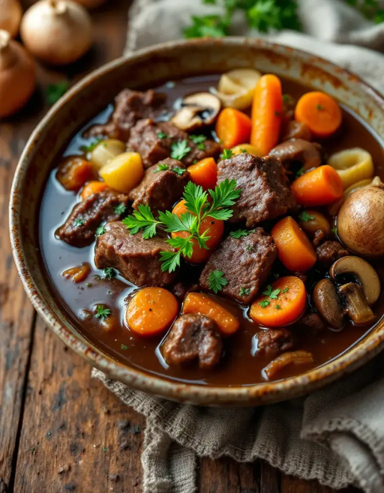 Easy Homemade Beef Bourguignon – Rich and Comforting Stew