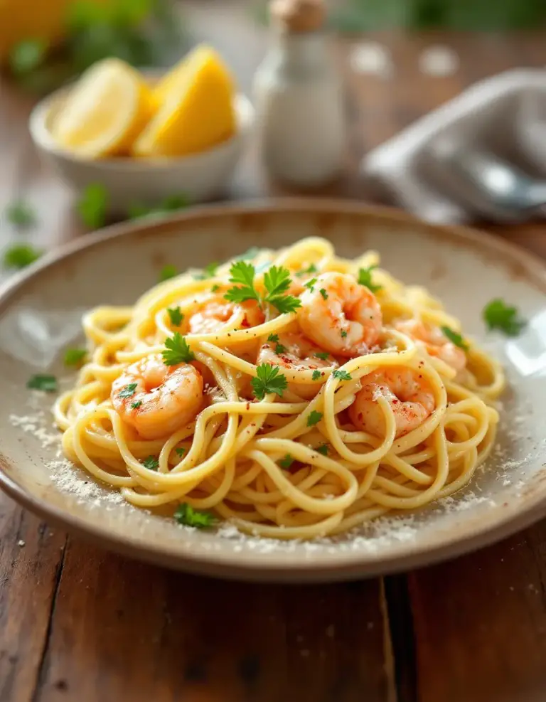 Easy Garlic Butter Shrimp Pasta – Ready in 20 Minutes