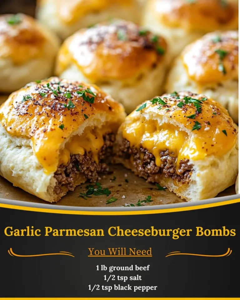 Irresistible Garlic Parmesan Cheeseburger Bombs for Burger Lovers