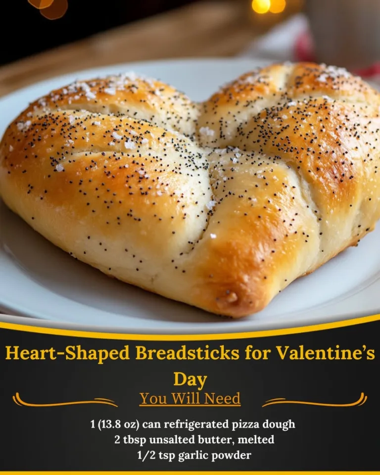 Delicious Heart-Shaped Breadsticks Perfect for Valentine’s Day Celebrations