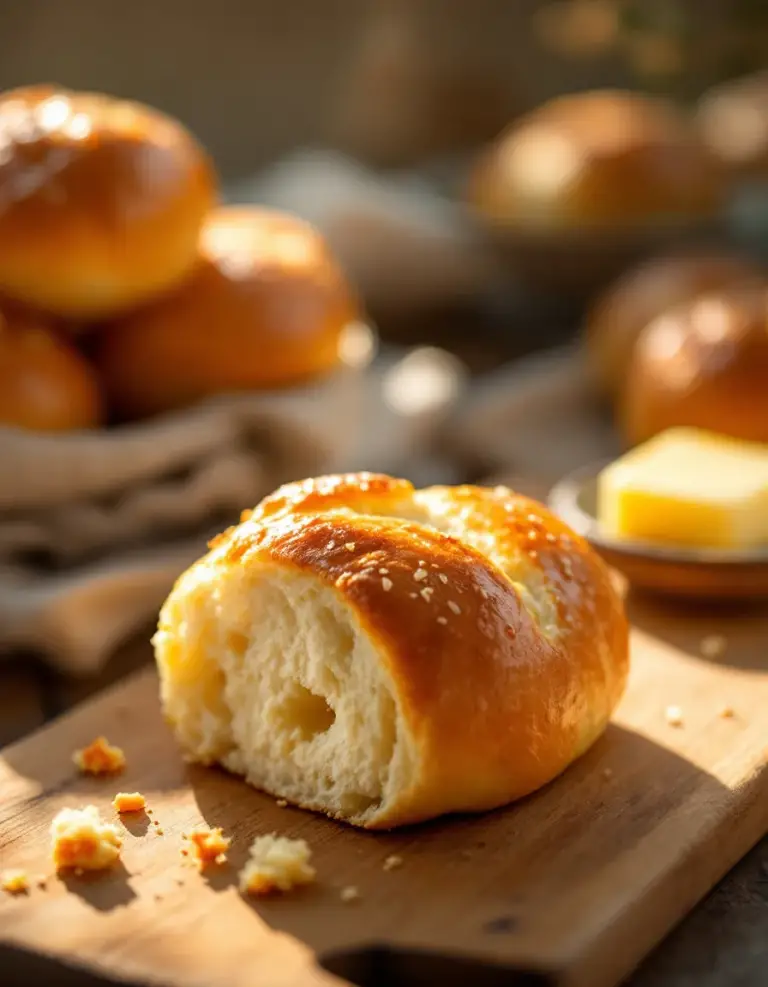 Easy Homemade Dinner Rolls – Soft, Fluffy, and Buttery