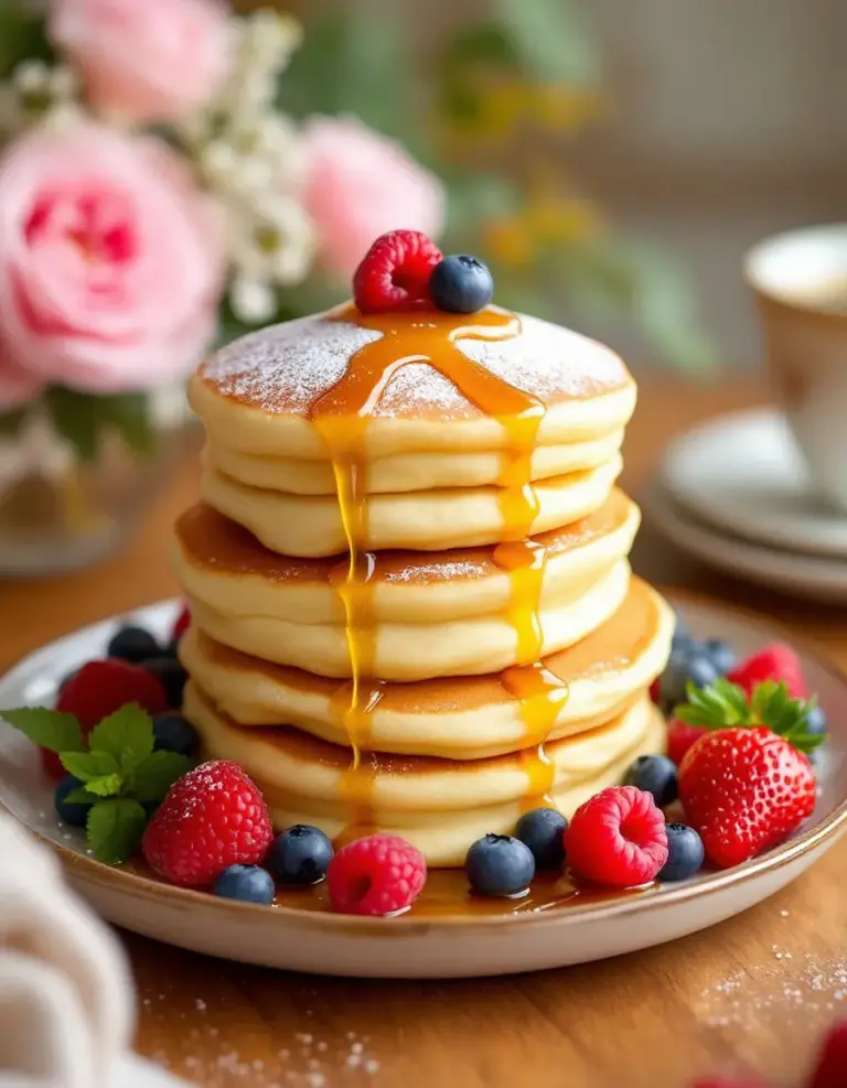 Fluffy Japanese Souffle Pancakes – Easy Homemade Recipe