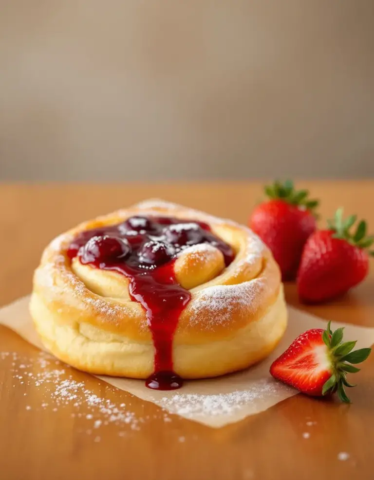 Easy King’s Hawaiian Cheesecake Danish with Creamy Filling