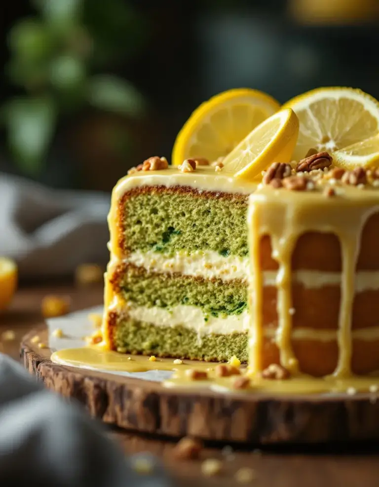 Best Lemon Zucchini Cake with Cream Cheese Filling