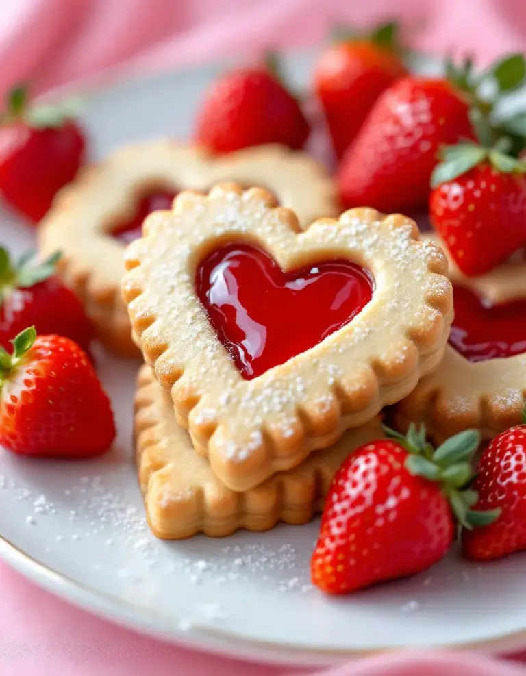 Best Linzer Strawberry Heart Cookies for Any Occasion