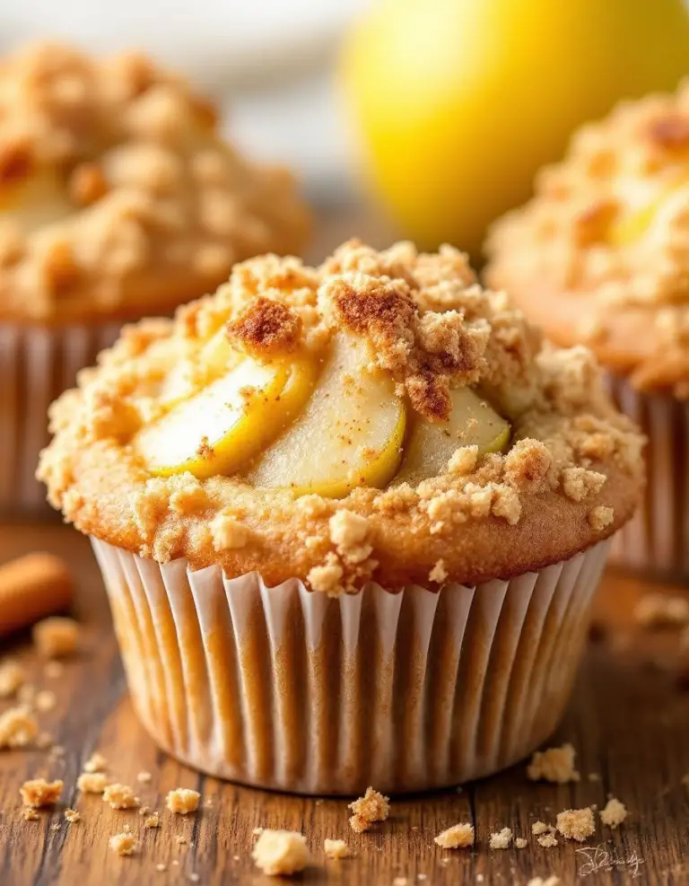 Best Cinnamon Streusel Pear Muffins – Ready in 30 Minutes