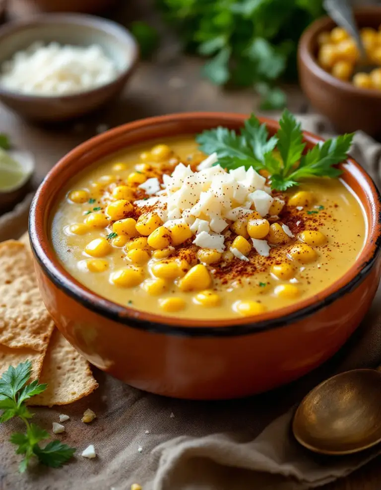 Easy Mexican Street Corn Soup with Bold, Creamy Flavor