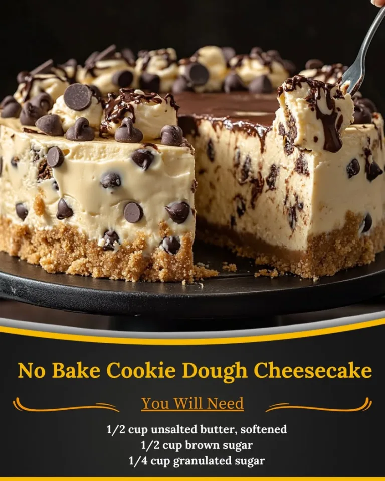Indulge in No Bake Cookie Dough Cheesecake Bliss Today