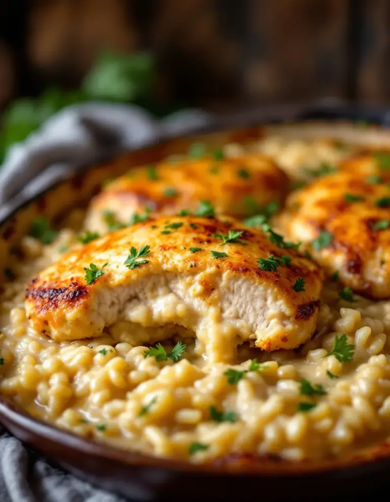 Easy No-Peek Chicken Casserole – Comfort Food Favorite