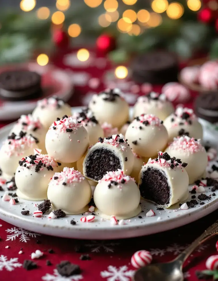Easy Peppermint Oreo Truffles – Perfect for the Holidays