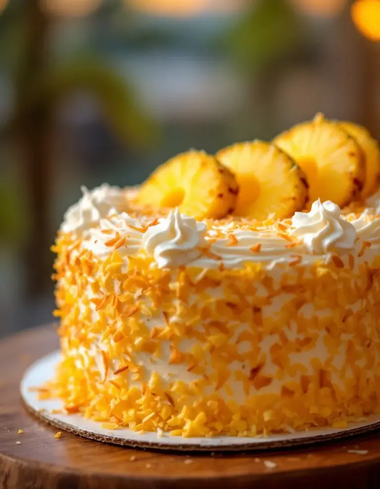 Best Pineapple Paradise Cake – Moist and Tropical Flavor