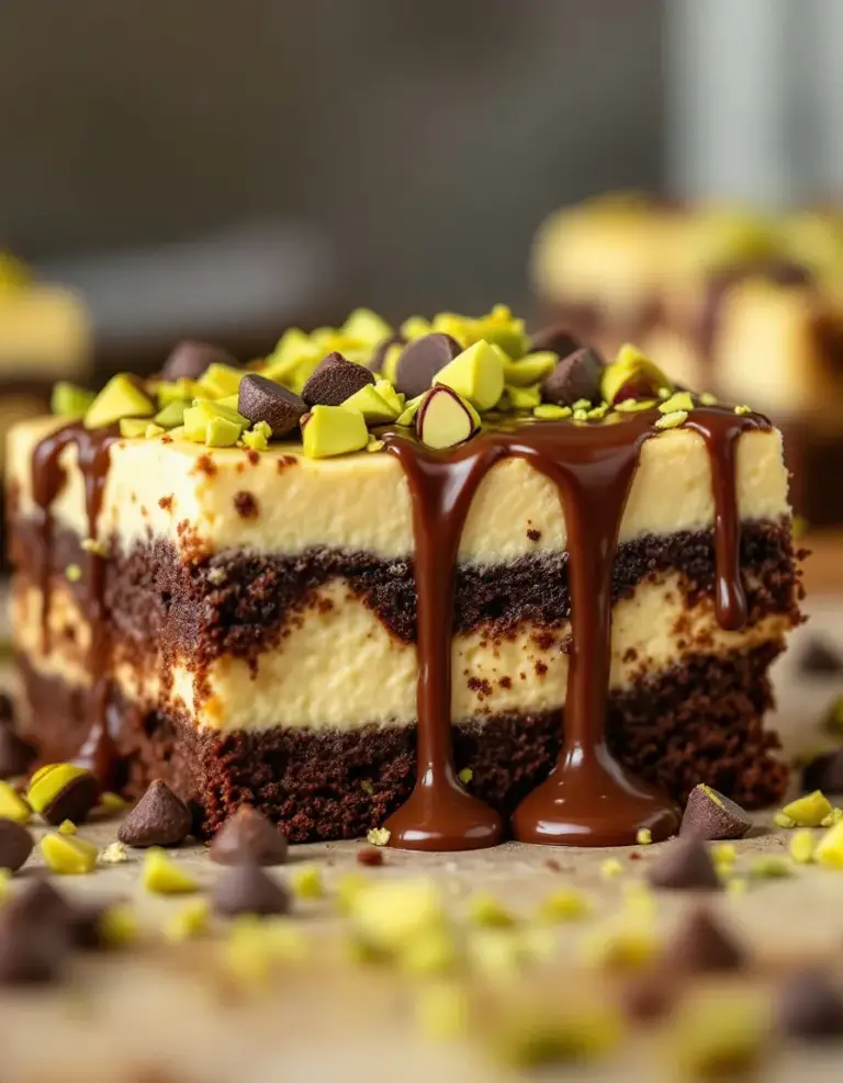Best Pistachio Cheesecake Brownies – Rich and Creamy Dessert