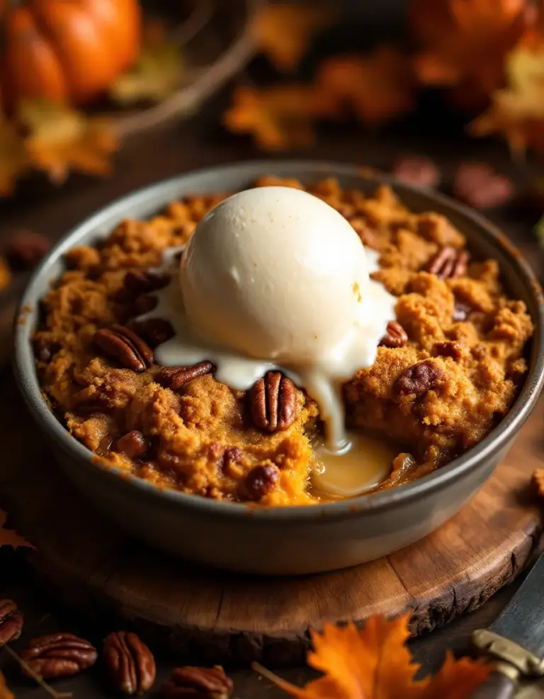 Best Pumpkin Pecan Cobbler – Warm, Gooey, and Delicious