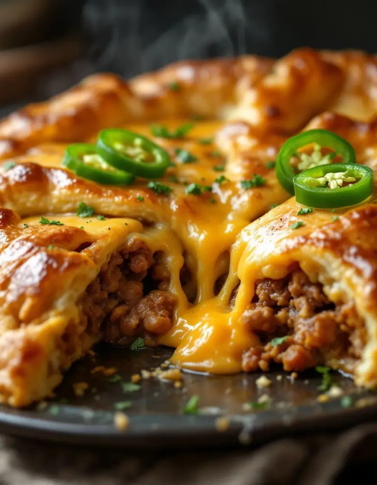Ultimate Spicy Jalapeño Cheese Beef Pie with Brisket – Family Favorite