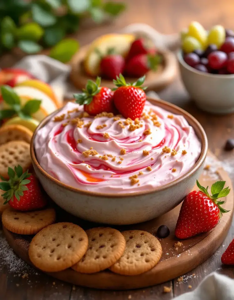 Easy Strawberry Cheesecake Dip – Perfect for Parties