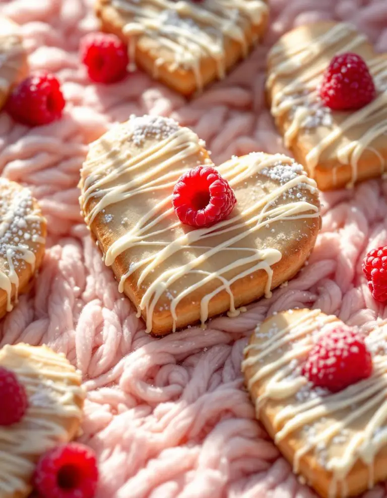 Easy White Chocolate Raspberry Heart Cookies – Ready in 30 Minutes