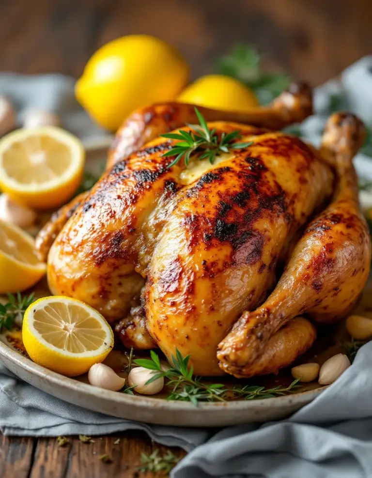 Perfect Whole Roasted Chicken – Juicy and Flavorful