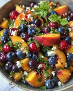 blueberry-peach-feta-salad
