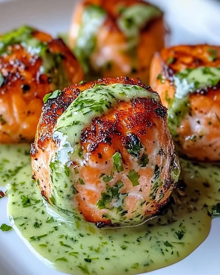 mouthwatering-salmon-balls-avocado-sauce