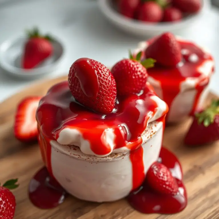Quick Keto Strawberry Cream Bowls