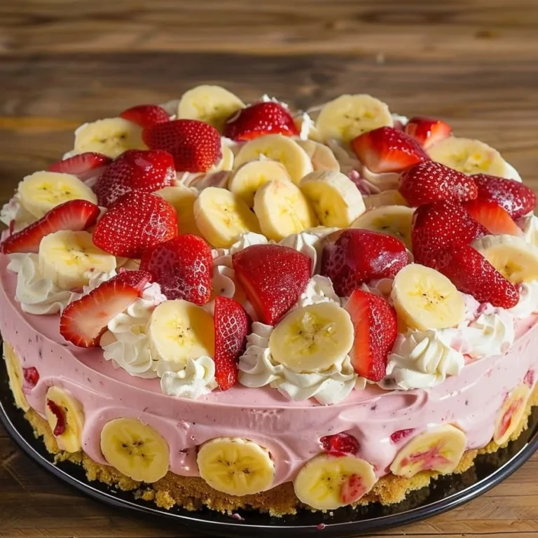 heavenly-strawberry-banana-cheesecake