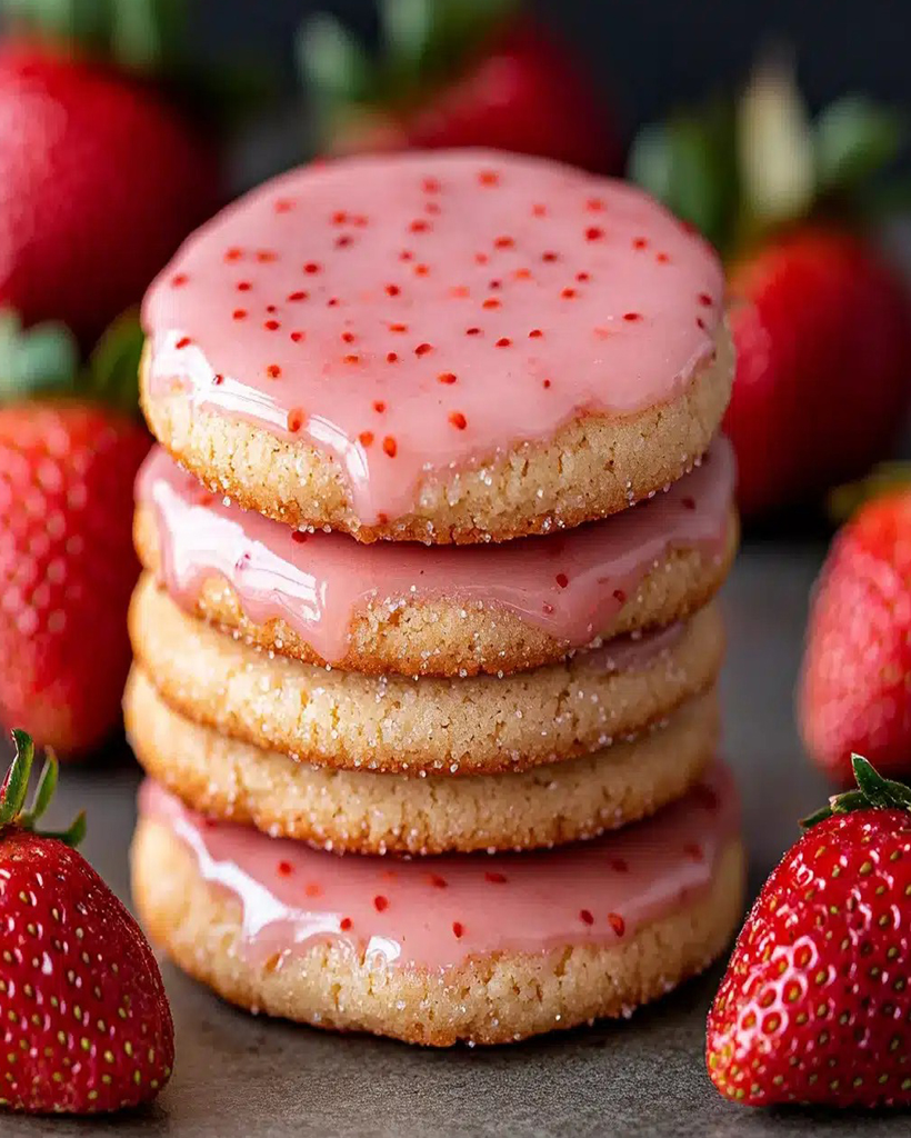 melt-in-your-mouth-strawberry-cookies