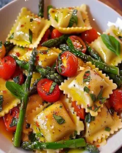 ravioli-tomatoes-asparagus