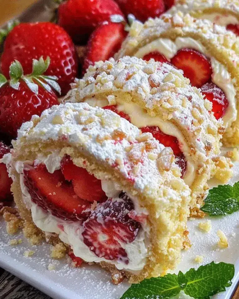 strawberry-cream-roll-cake-summer