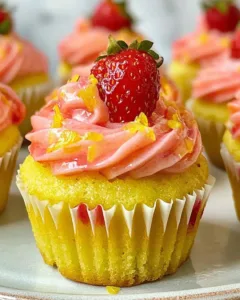 strawberry-lemon-cupcakes-buttercream-frosting
