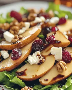 balsamic-pear-cranberry-salad