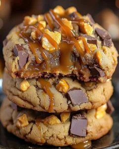 butterfinger-caramel-crunch-cookies