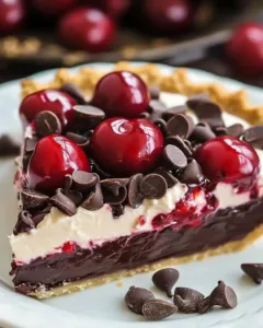 chocolate-cherry-no-bake-pie
