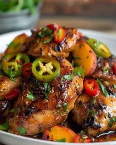 honey-jalapeno-peach-chicken-dinner