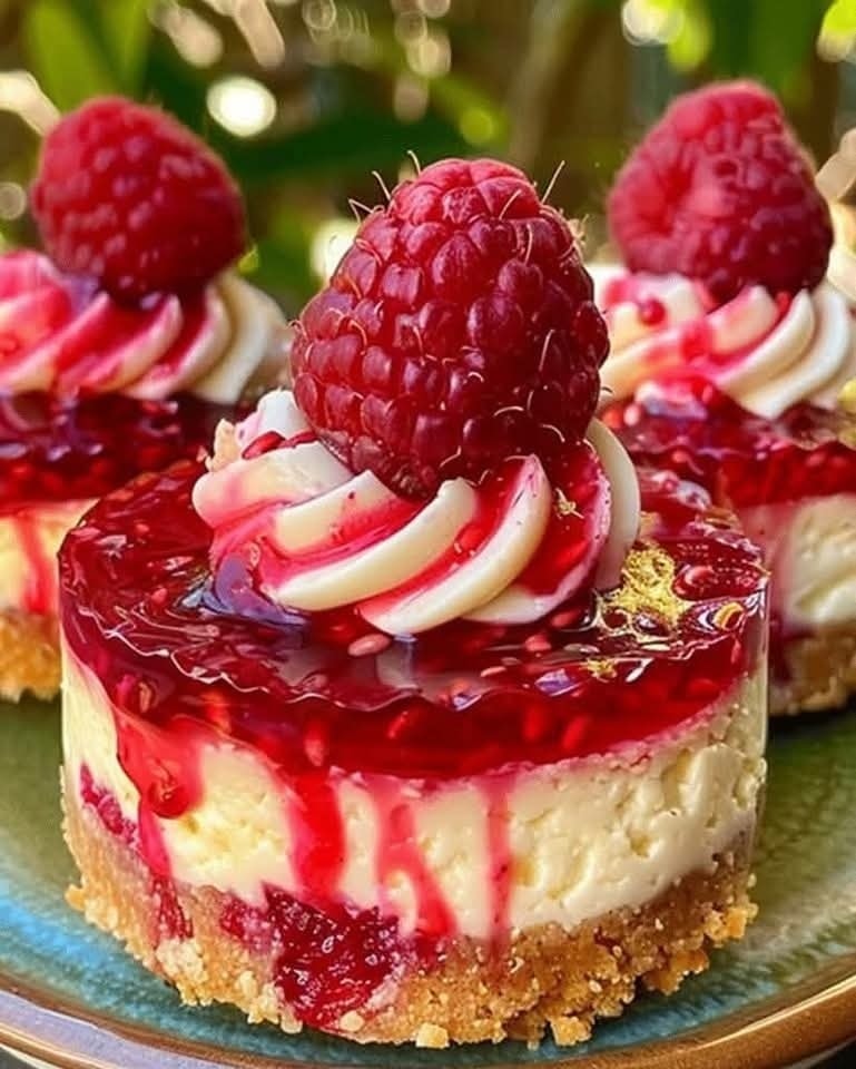 no-bake-lemon-raspberry-cheesecakes